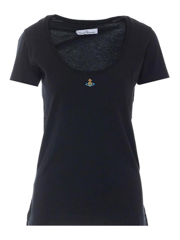 VIVIENNE WESTWOOD: T-shirts - T-Shirt - Schwarz