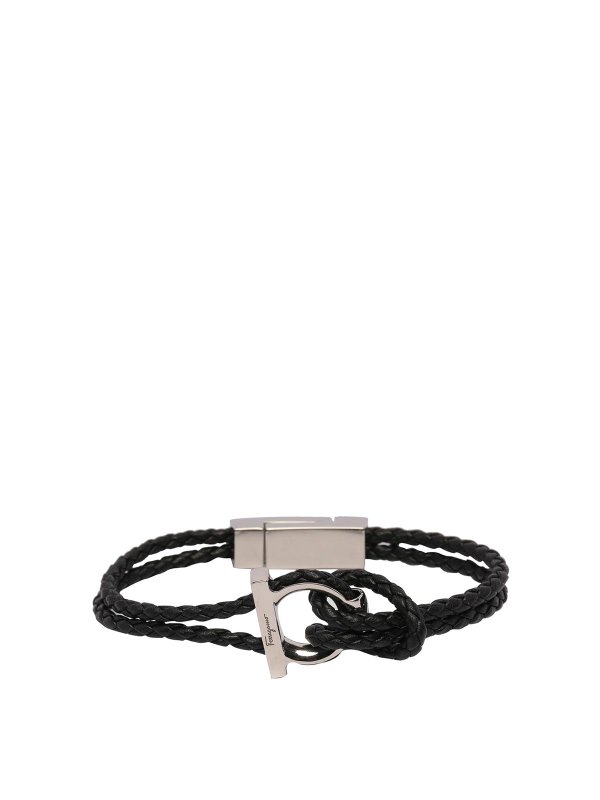 SALVATORE FERRAGAMO: Armbänder und Armkettchen - Armband - Schwarz