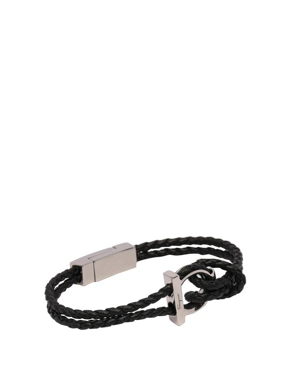 SALVATORE FERRAGAMO: Armbänder und Armkettchen online - Armband - Schwarz
