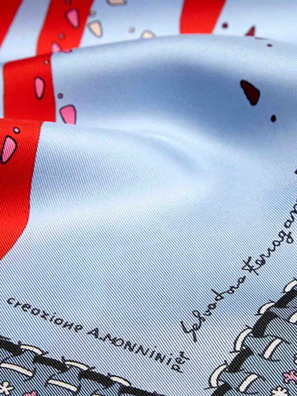 SALVATORE FERRAGAMO: Stolen und Schals online - Stola - Blau