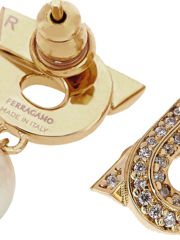 SALVATORE FERRAGAMO: Ohrringe online - Ohrring - Gold