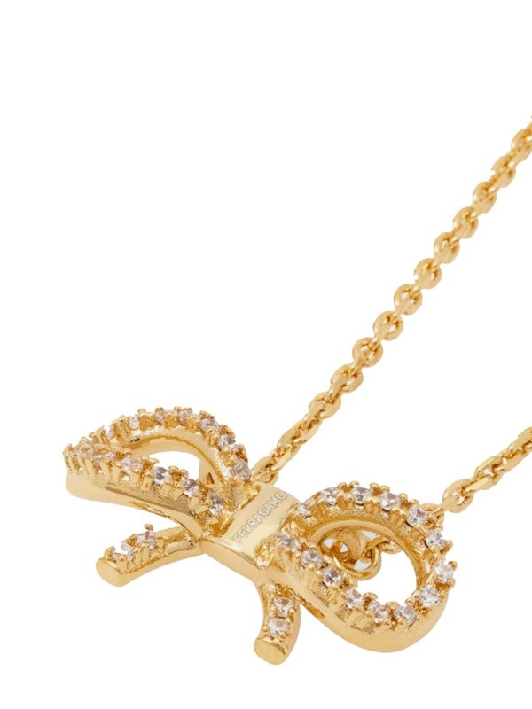 SALVATORE FERRAGAMO: Halsketten und Halsbänder online - Halskette - Gold