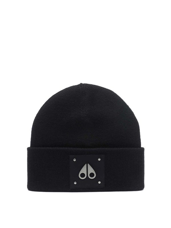 MOOSE KNUCKLES: beanies - Black Beanie
