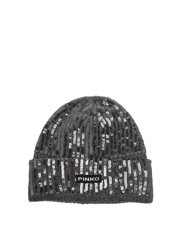 Pinko: Mützen - Mütze - Grau