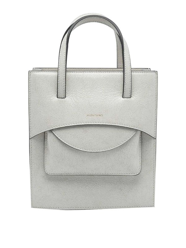 HIDESINS: Handtaschen - Shopper - Weiß