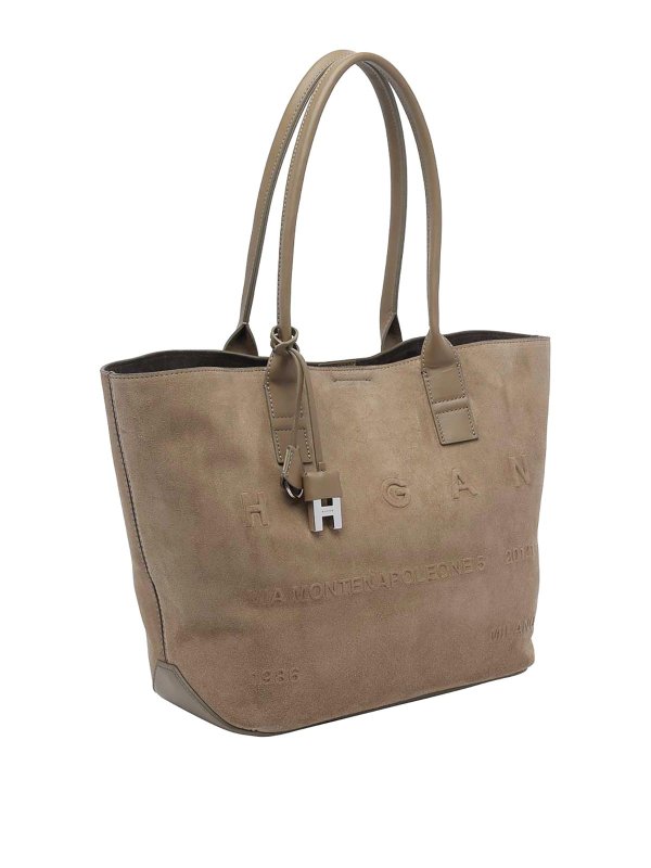 HOGAN: Handtaschen online - Shopper - Beige
