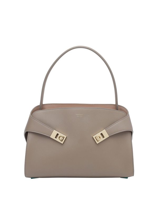 SALVATORE FERRAGAMO: Schultertaschen - Schultertasche - Beige
