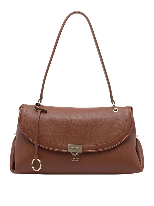 SALVATORE FERRAGAMO: Schultertaschen - Schultertasche - Braun