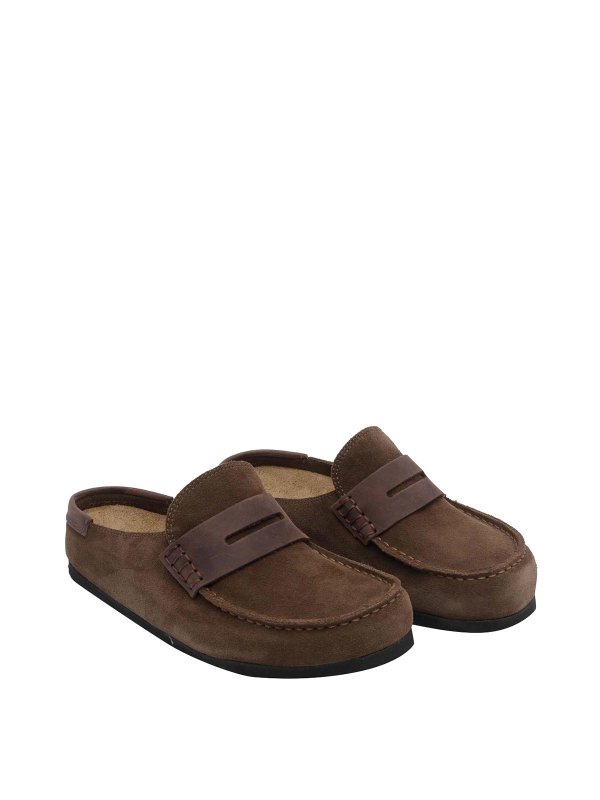 BIRKENSTOCK: Mokassins und Slippers online - Mokassins - Braun