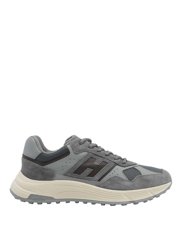 HOGAN: Chaussures de sport - Baskets - Gris