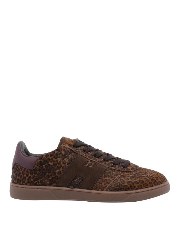 HOGAN: Chaussures de sport - Baskets - Marron