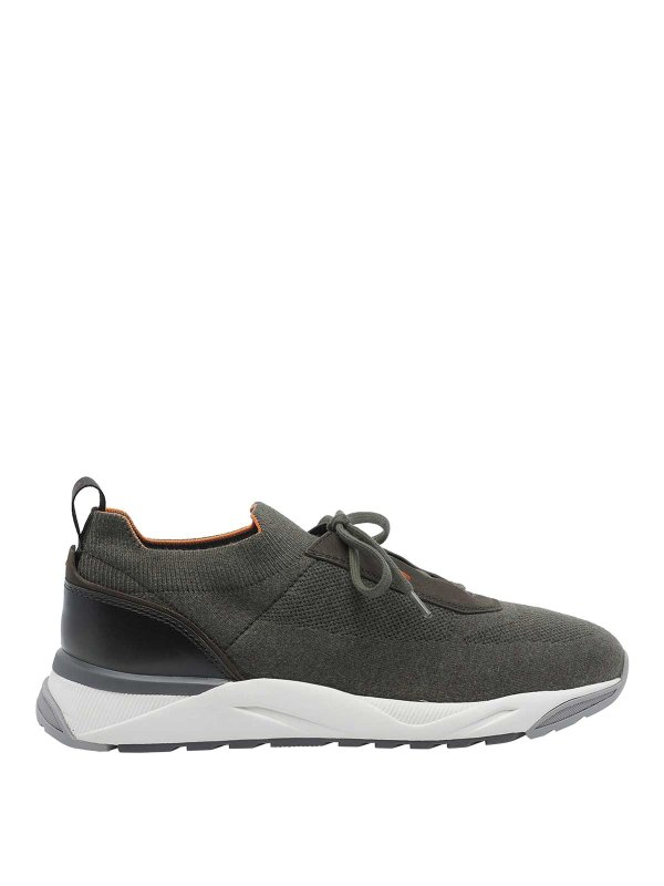 SANTONI: Chaussures de sport - Baskets - Vert