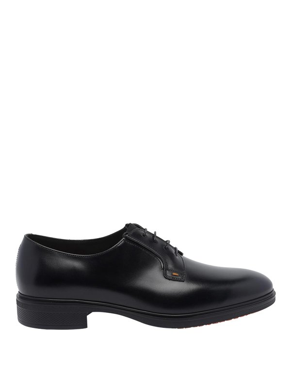 SANTONI: Schnürschuhe - Schnürschuhe - Schwarz