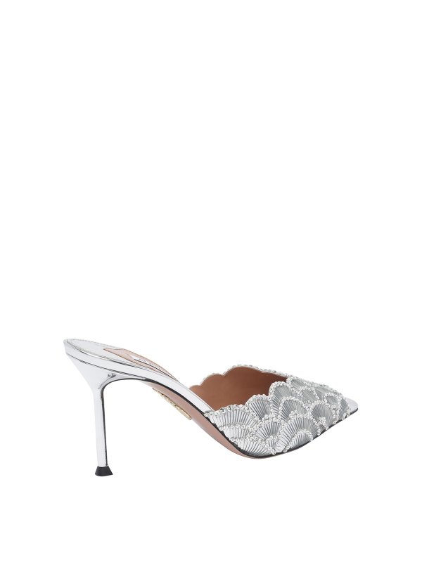 The Best Shops Aquazzura: ミュール - ミュール - 銀