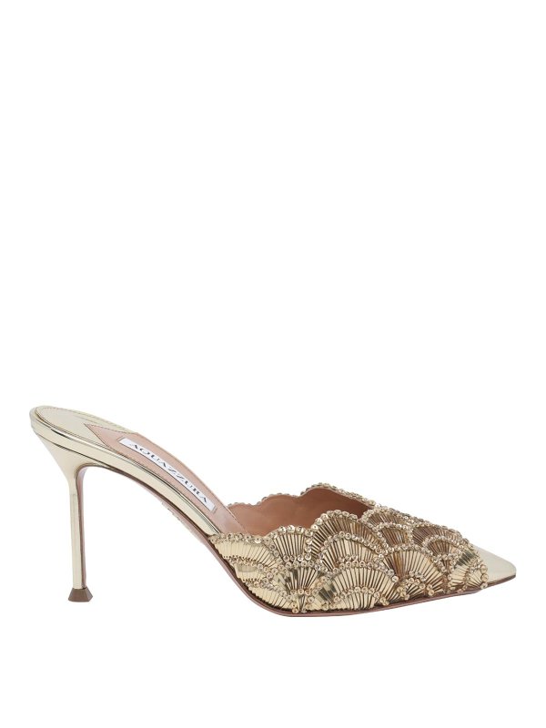 Aquazzura: ミュール - ミュール - 金