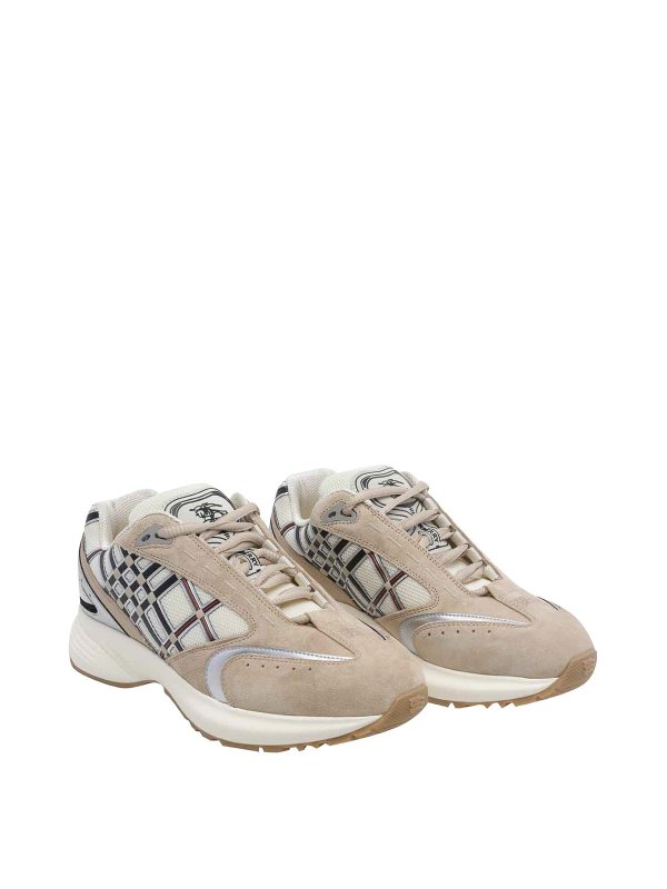 BURBERRY: trainers online - Beige Eclipse Sneakers