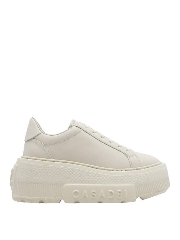 Casadei: Chaussures de sport - Baskets - Blanc