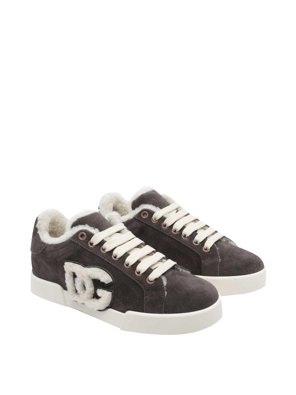 DOLCE & GABBANA: Chaussures de sport online - Baskets - Marron