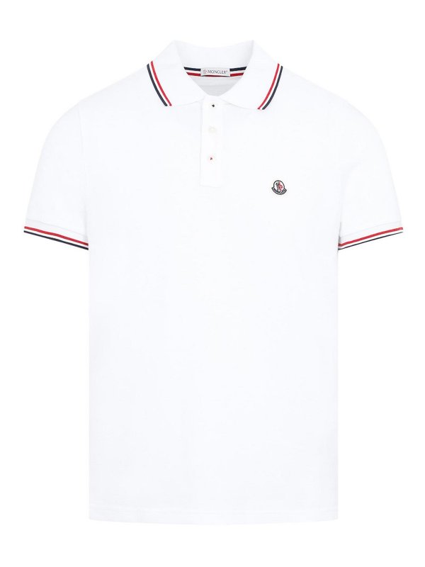 MONCLER: Polos  - Polo - Blanc