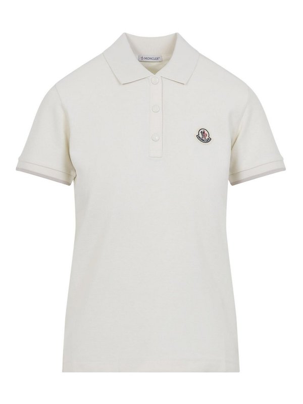 MONCLER: polo - Polo in cotone