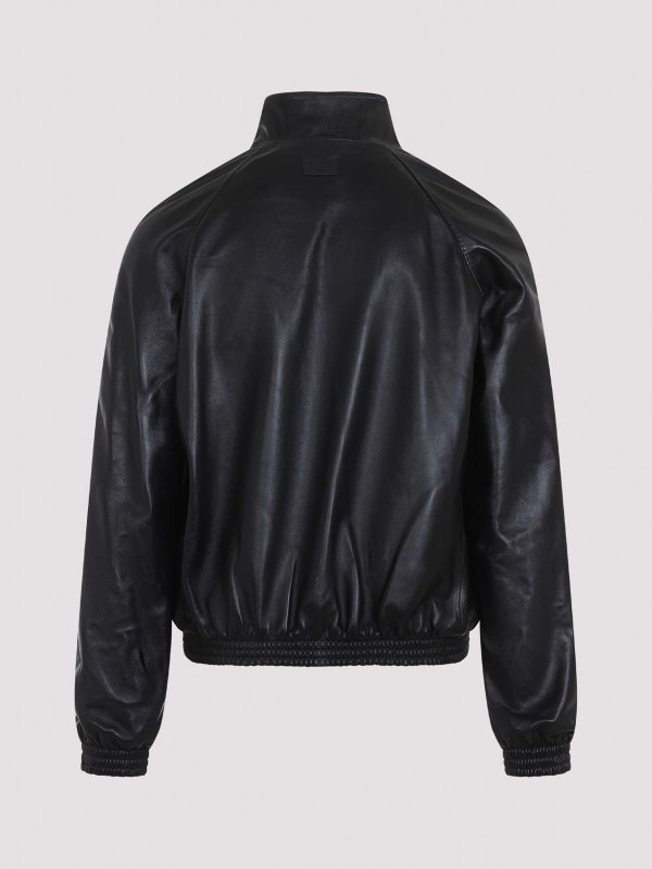 Acne Studios: bombers online - Leather Bomber Jacket