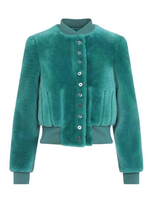 ALEXANDER MCQUEEN: Bombers - Bomber - Bleu Clair