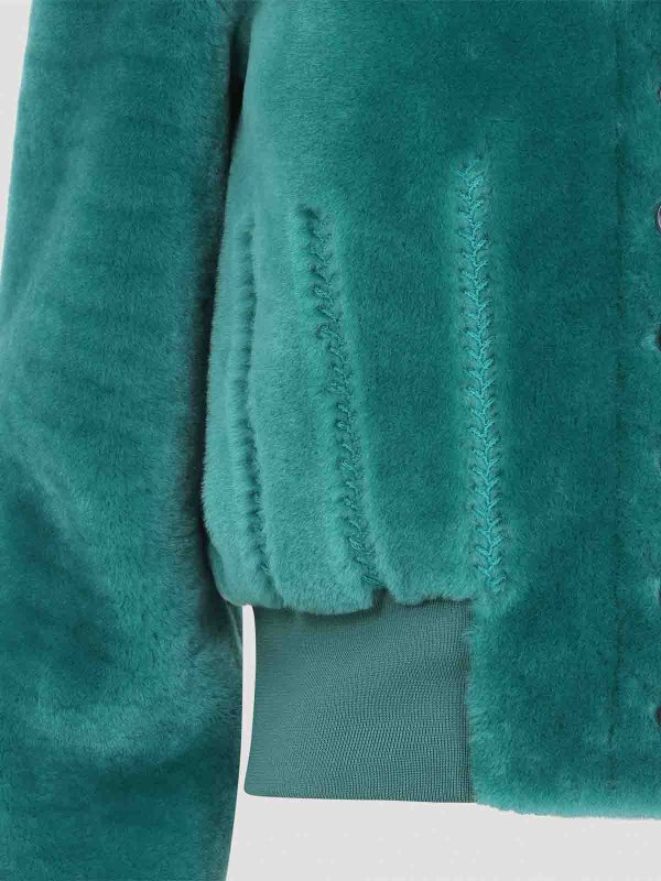 Bomber - Bleu Clair shop online: ALEXANDER MCQUEEN
