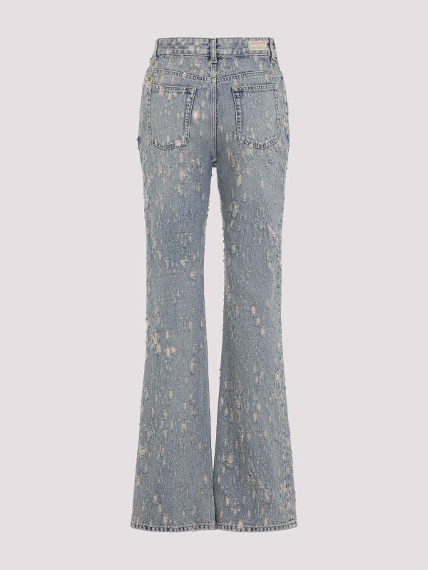 ALEXANDER MCQUEEN: ベルボトムジーンズ online - フレアジーンズ - ブルー