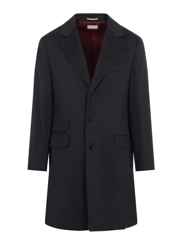 BRUNELLO CUCINELLI: トレンチコート - トレンチコート - 黒