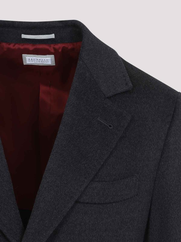 トレンチコート - 黒 shop online: BRUNELLO CUCINELLI