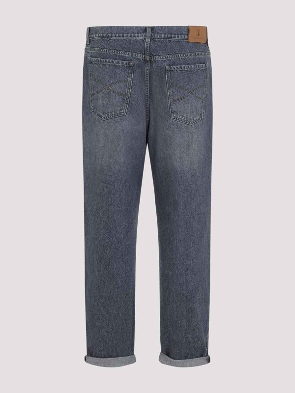 BRUNELLO CUCINELLI: Jeans Rectos online - Vaqueros Rectos - Gris