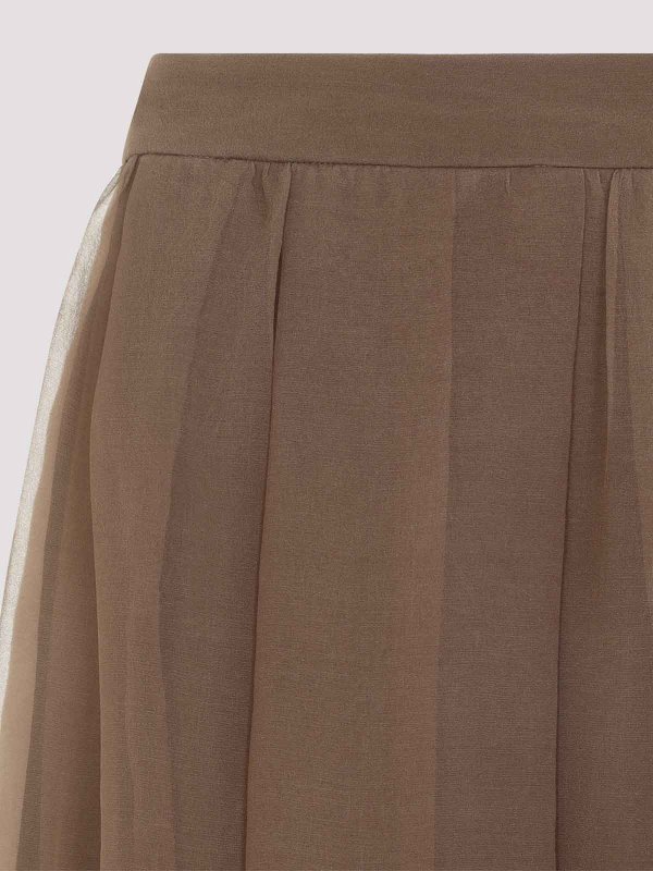The Best Shops BRUNELLO CUCINELLI: ニーレングススカート＆ミディ丈 - 膝丈/ミディスカート - ブラウン