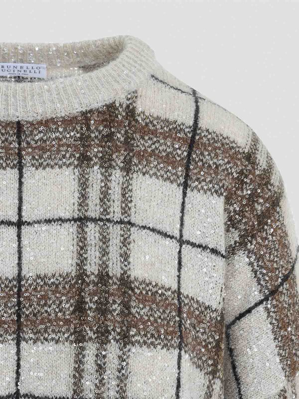 The Best Shops BRUNELLO CUCINELLI: クルーネック - クルーネック - クリーム