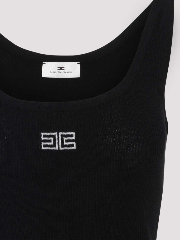 The Best Shops ELISABETTA FRANCHI: トップス＆タンクトップ - トップ/タンクトップ - 黒