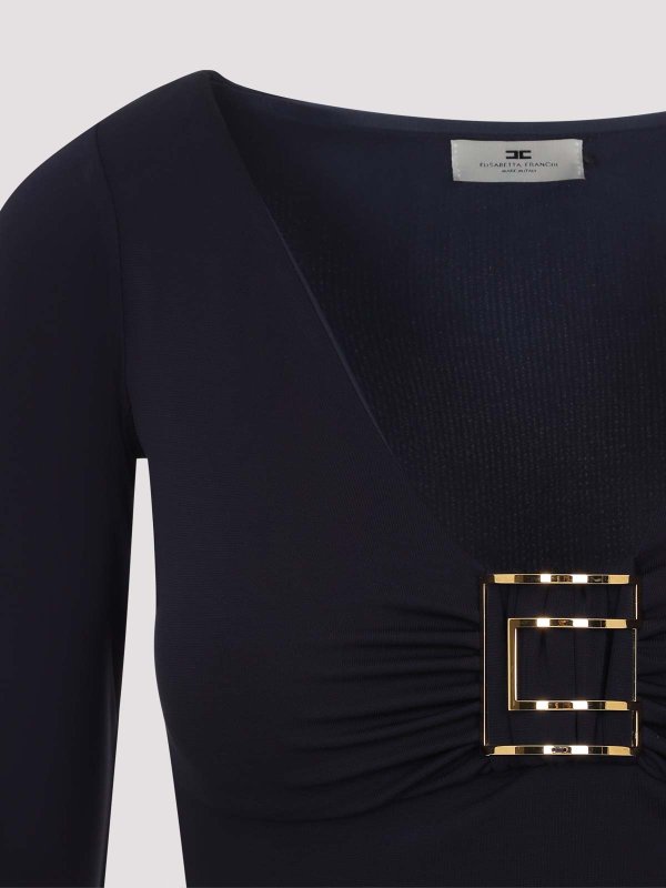 The Best Shops ELISABETTA FRANCHI: トップス＆タンクトップ - トップ/タンクトップ - ブルー
