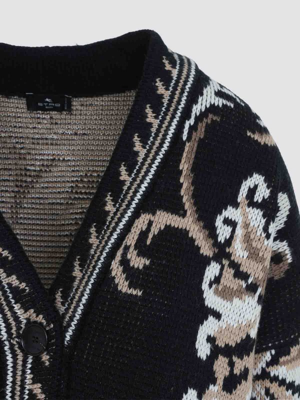 カーディガン - 黒 shop online: ETRO