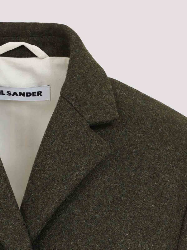 膝丈コート - 緑 shop online: JIL SANDER
