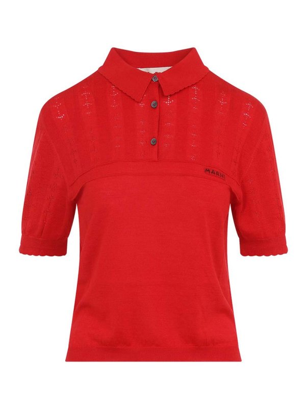 Marni: Polos  - Polo - Rouge