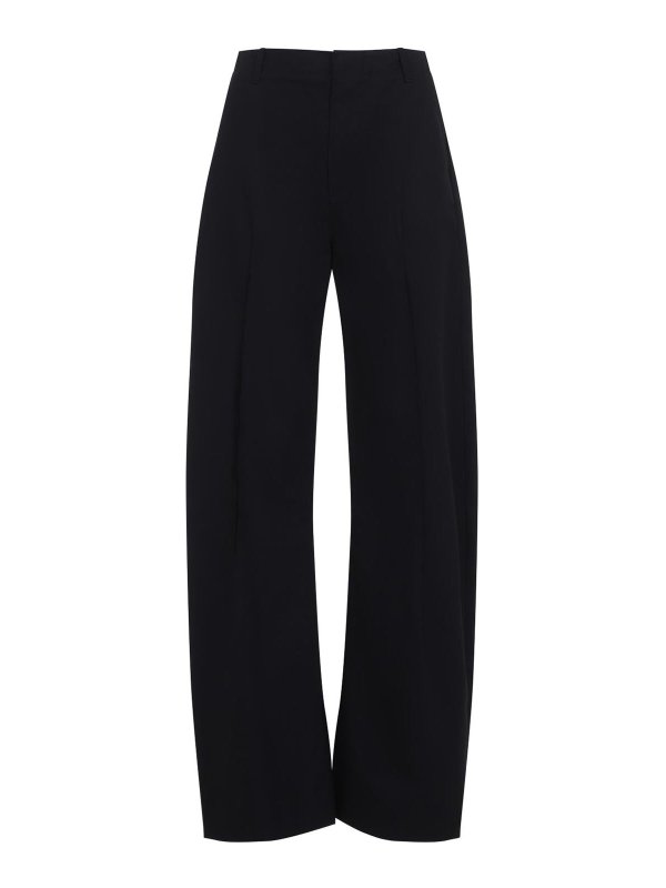 MM6 MAISON MARGIELA: カジュアルトラウザー - カジュアルパンツ - 黒