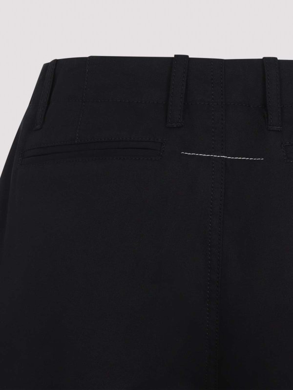 The Best Shops MM6 MAISON MARGIELA: カジュアルトラウザー - カジュアルパンツ - 黒
