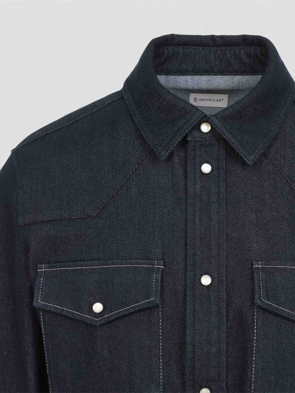 The Best Shops MONCLER: Hemden - Hemd - Dunkelblau