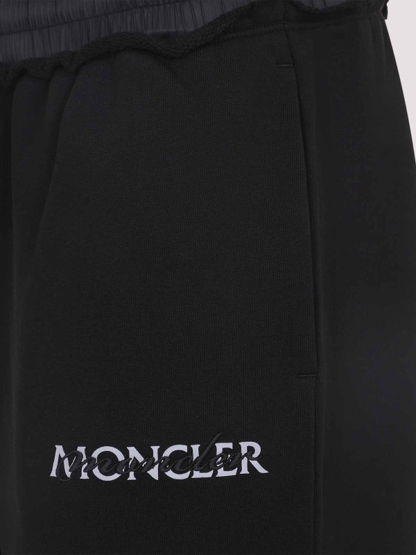 The Best Shops MONCLER: スウェットパンツ - トラックスーツ ボトムス - 黒