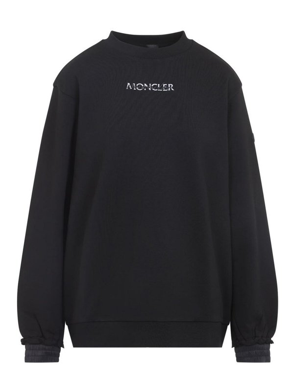 MONCLER: スウェット＆セーター - スウェットシャツ/セーター - 黒