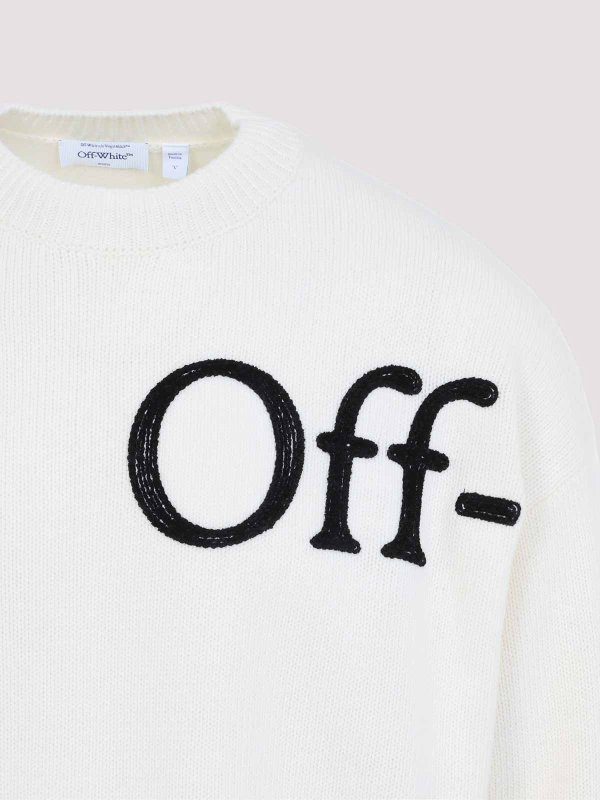 クルーネック - 白 shop online: OFF-WHITE