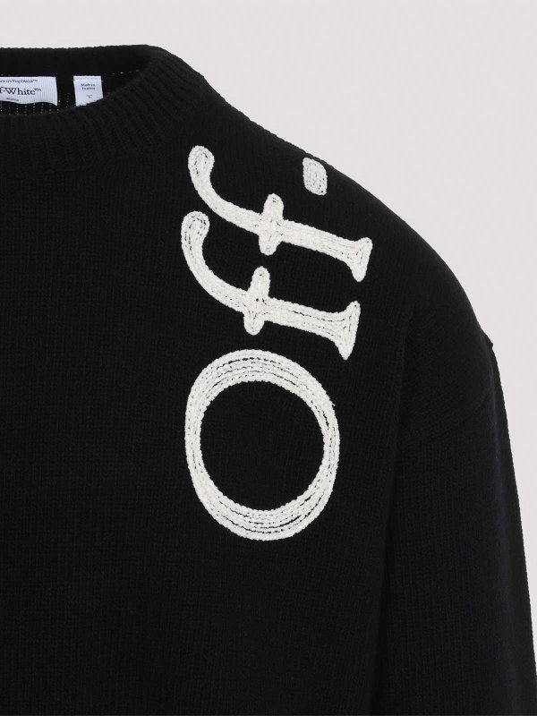 The Best Shops OFF-WHITE: クルーネック - クルーネック - 黒