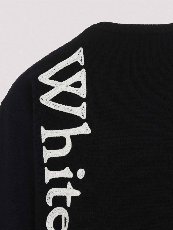 クルーネック - 黒 shop online: OFF-WHITE