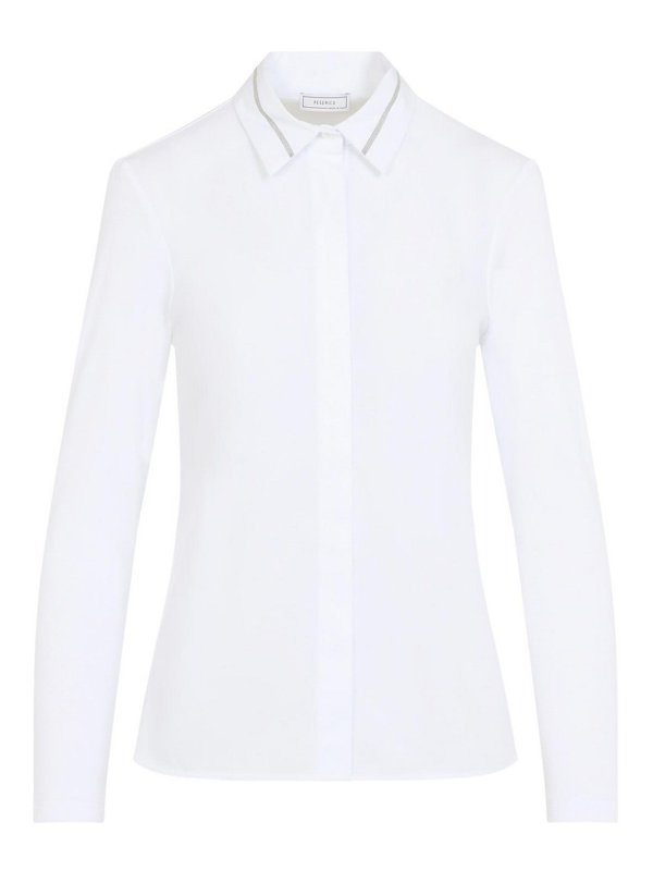 PESERICO: camicie - Camicia bimateriale