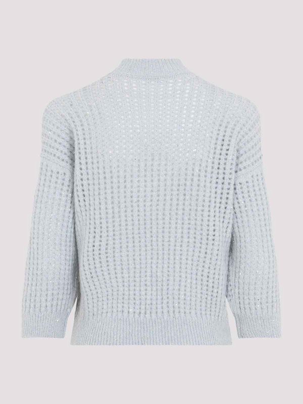 PESERICO: Strickpullover mit Rundhalsausschnitt online - Rundhalspullover - Hellblau