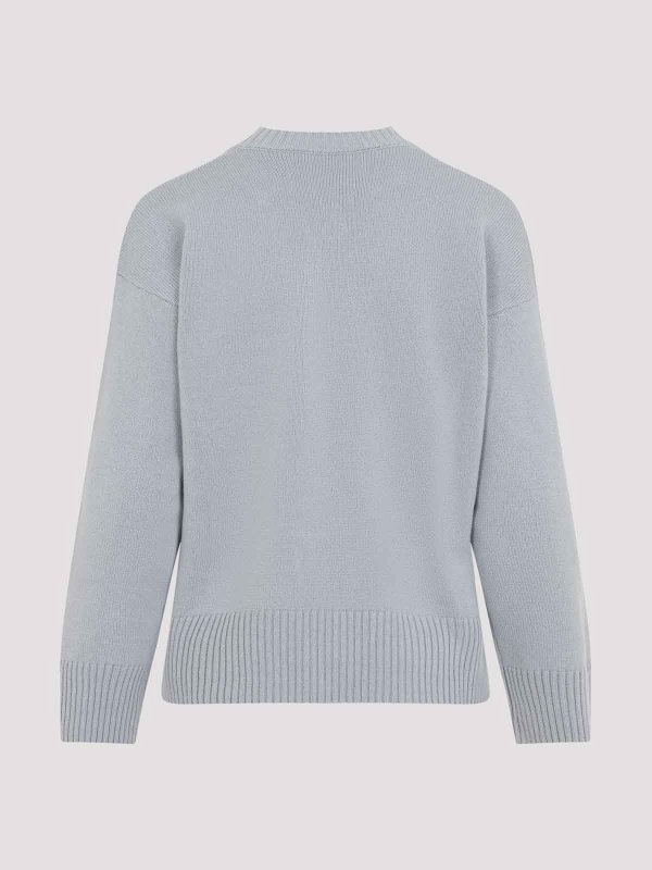 PESERICO: Strickpullover mit Rundhalsausschnitt online - Rundhalspullover - Hellblau