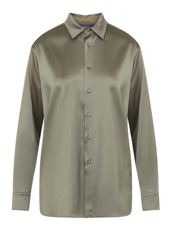 RALPH LAUREN: シャツ - シャツ - 緑
